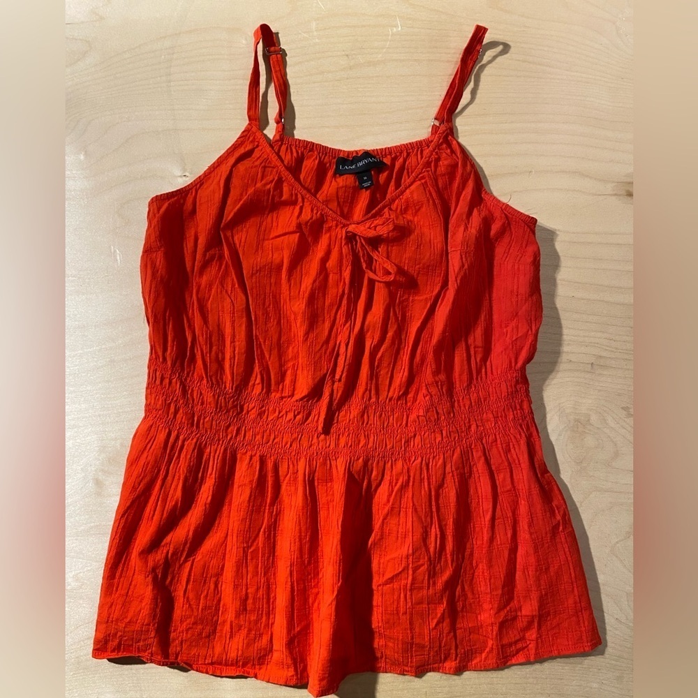 Lane Bryant Women's Vibrant Red Camisole 16 (PE)